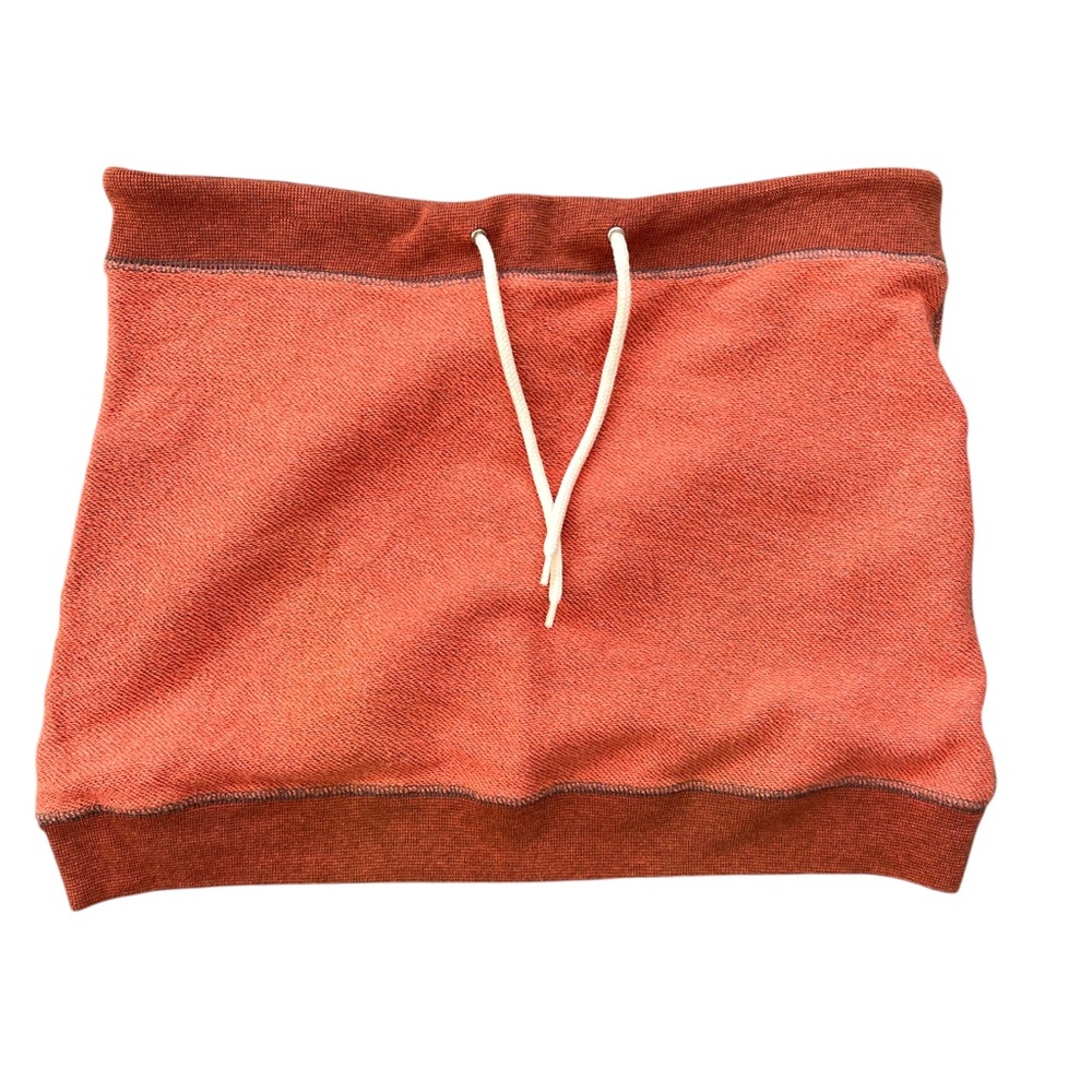 Monrow Y2K Orange Terry Cloth Low Rise Mini Skirt M Beach Summer